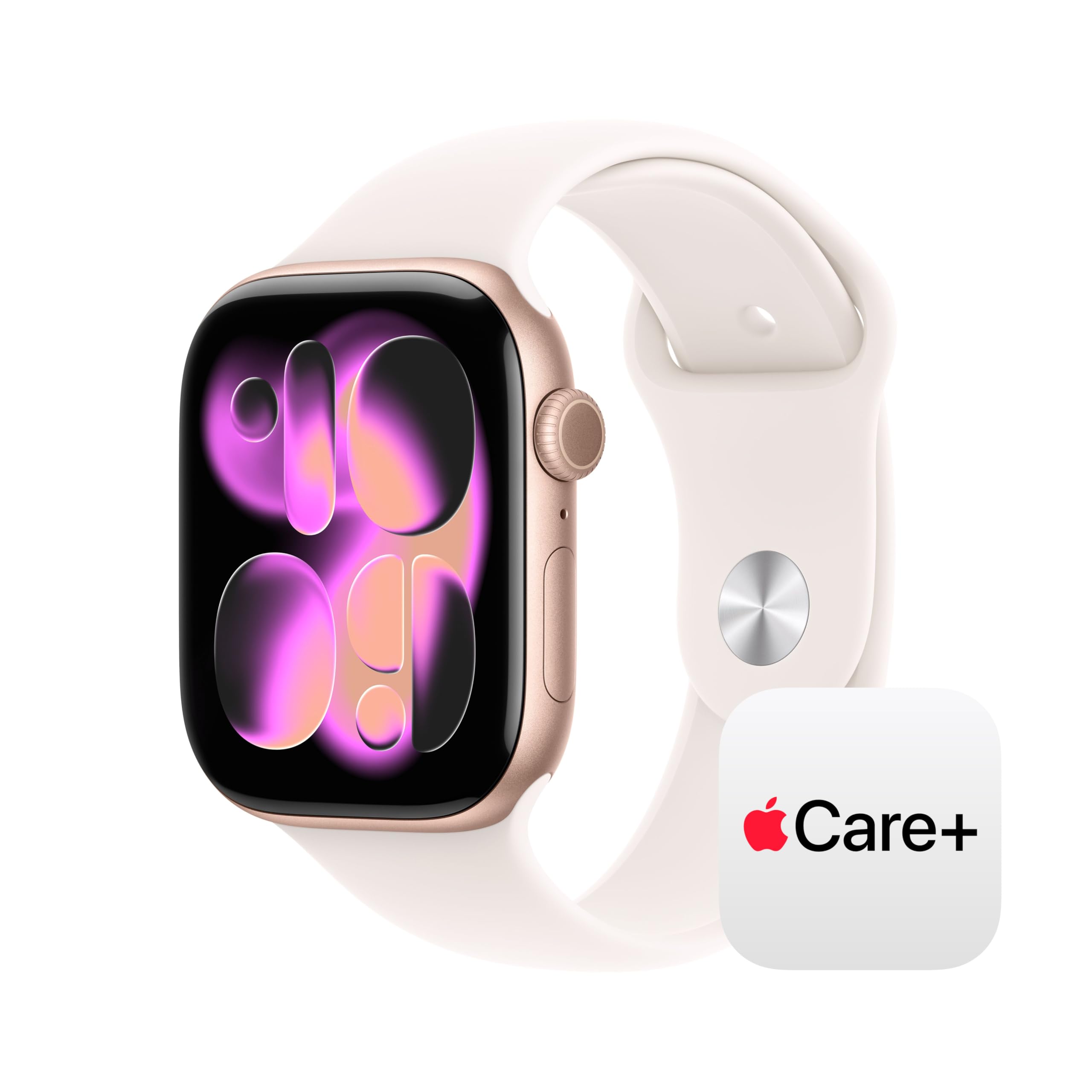 Apple Watch Series 11 [GPS + Cellular 42mm] Smartwatch with Rose Gold Aluminum Case w Light Blush Sport Band - S/M. Sleep Score, Fitness Tracker, Health Monitoring, Always-On Display, Water Resistant