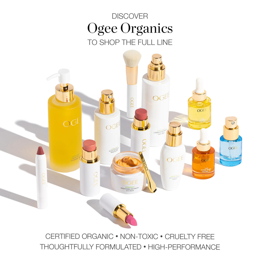 Ogee Sculpted Face Stick (MOONSTONE - ULTRAVIOLET SHEEN) Certified Organic Highlighter Makeup - Multi-Use Glow Highlighter Stick