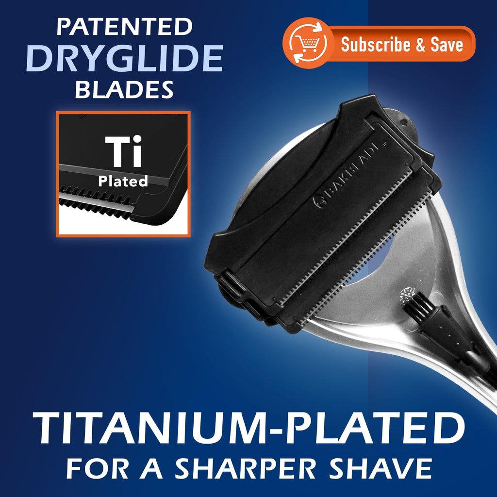 baKblade 2.0 PLUS - Back Shaver for Men (DIY), Ergonomic Handle, Shave Wet or Dry (Extra Blades Included)