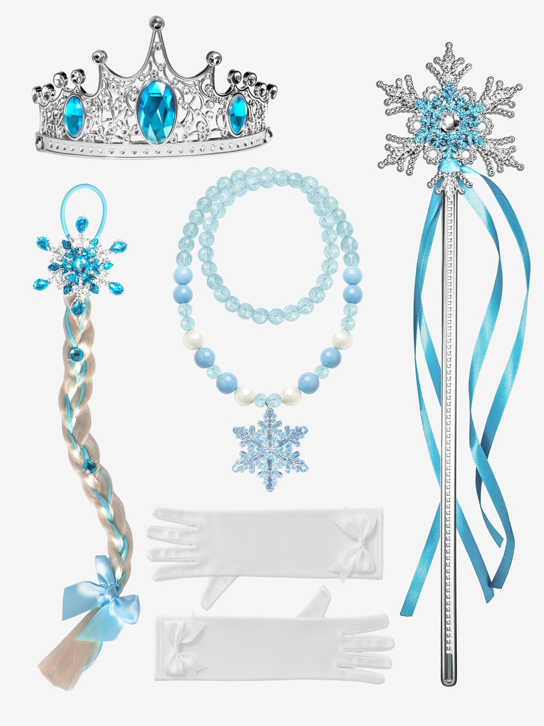 Princess Costume for Girls, RGB Light Up Princess Dress up Birthday Syncs Music App Control, Halloween costume 3-9