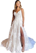 Wedding Dress for Bride Lace Appliques Mermaid Boho Beach Bridal Gowns BOF44