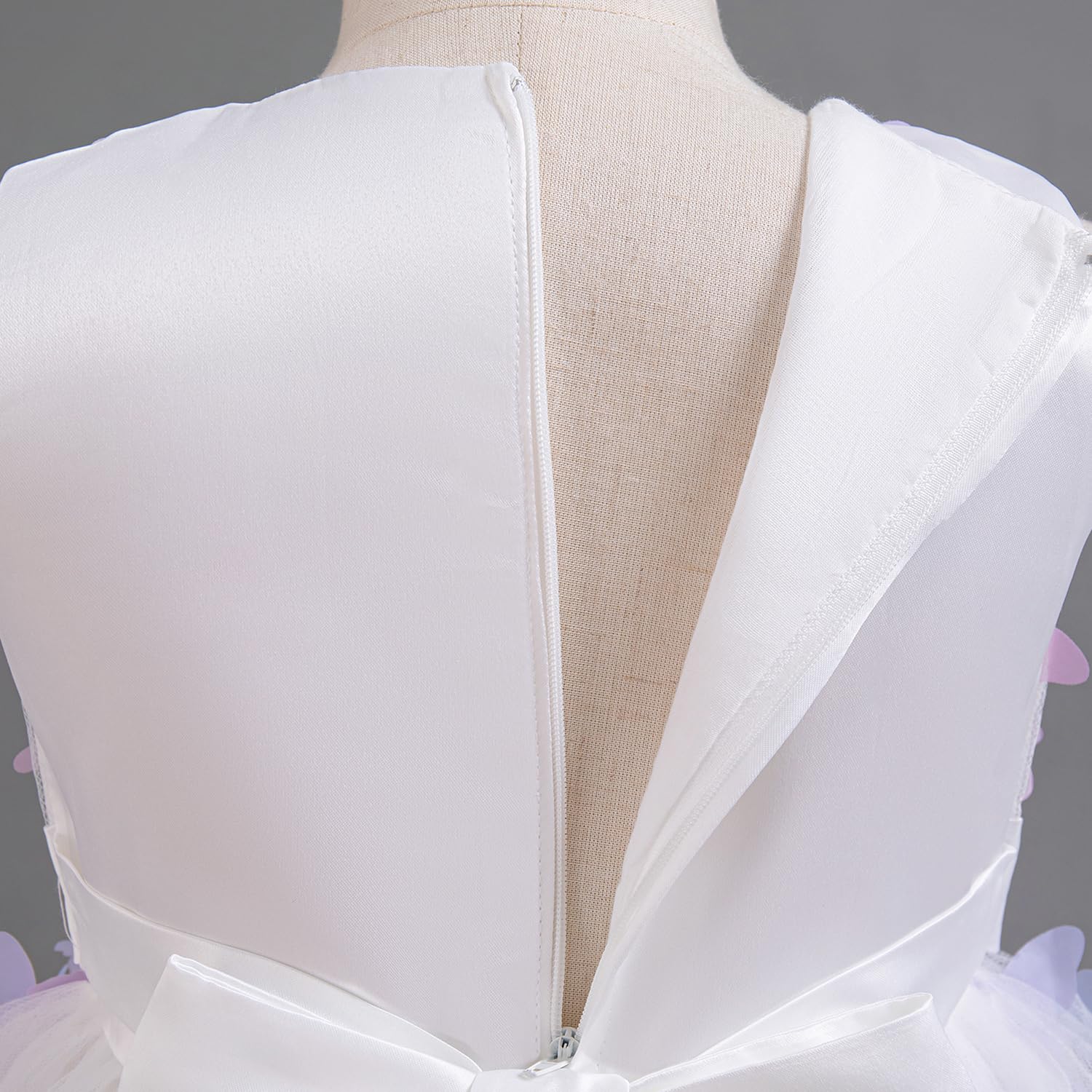 NNJXD Flower Girl Dress Kids Ruffles Lace Party Wedding Dresses