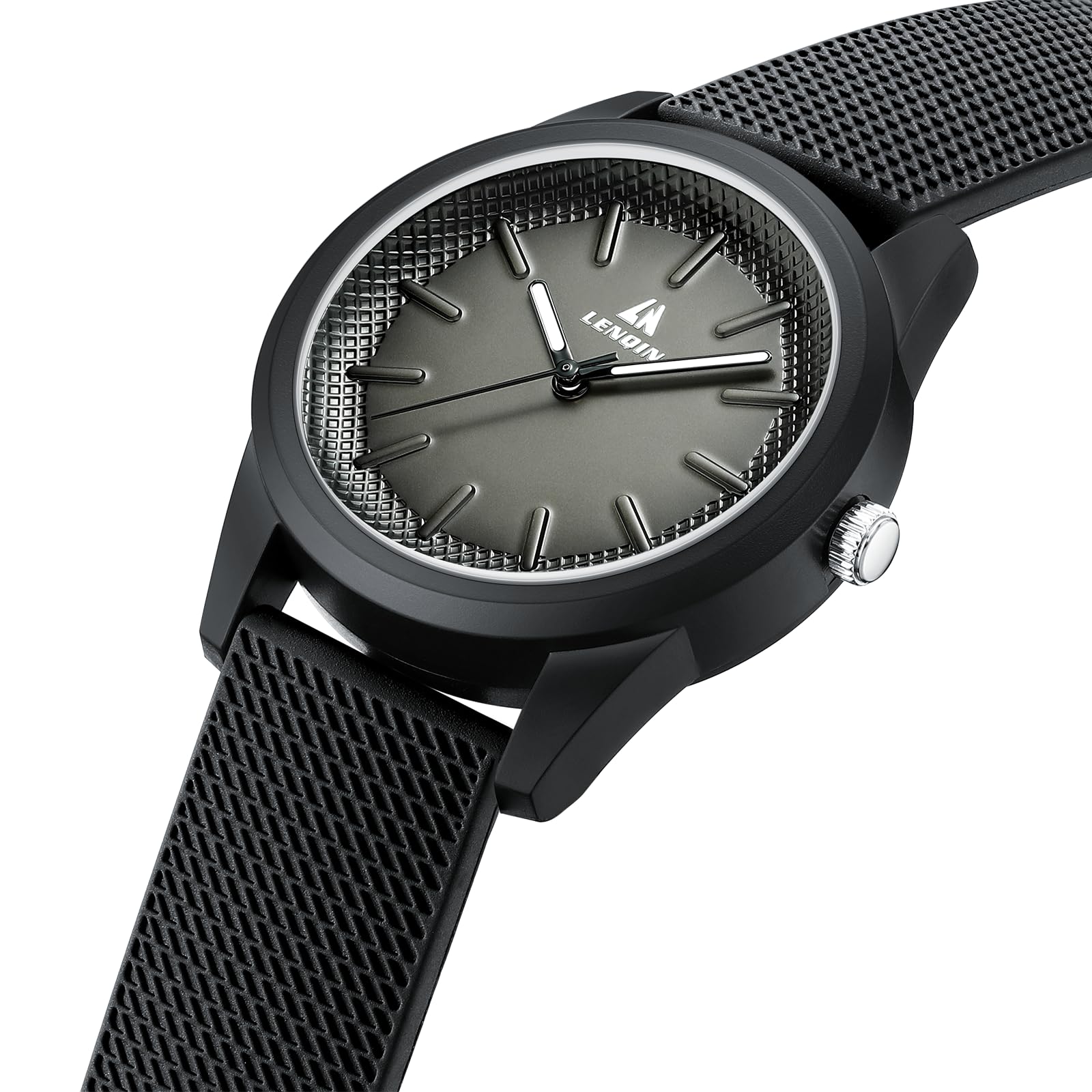LN LENQIN Mens Watches Waterproof Stainless Steel Watch for Men Analog Quartz Fashion Business Designer Wristwatch