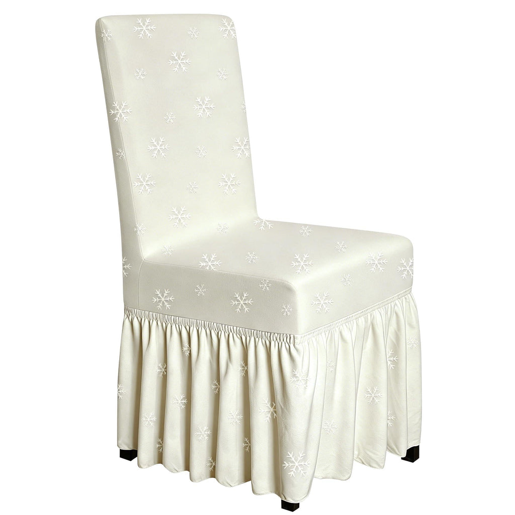 molasofa Chair Covers for Dining Room Set of 6 Stretch Chair Slipcovers with Skirt for Kitchen Seat Protectors Wedding Banquet Decor Kids Pets Spandex Fabric Washable (6pcs, Brown)
