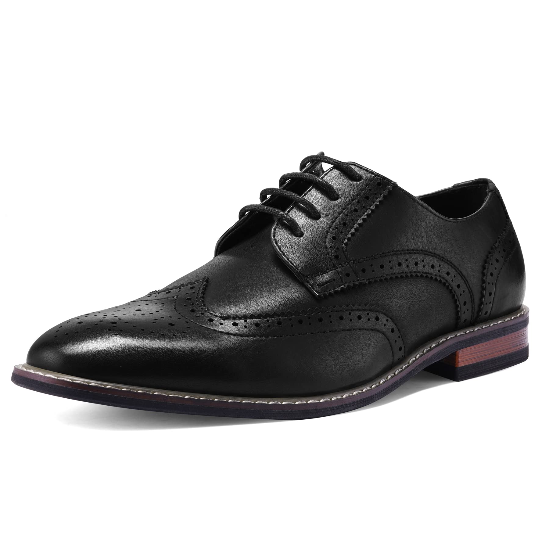Men's Dress Shoes Formal Business Classic Lace Up Wingtip Oxford Shoes