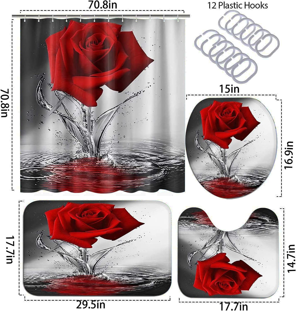 African American Shower Curtain Sets for Bathroom, Black Praying King Bathroom Sets with Waterproof Shower Curtain and Non-Slip Rugs Toilet Lid Cover Bath Mat, Cool Unique Man Bathroom Decor Sets