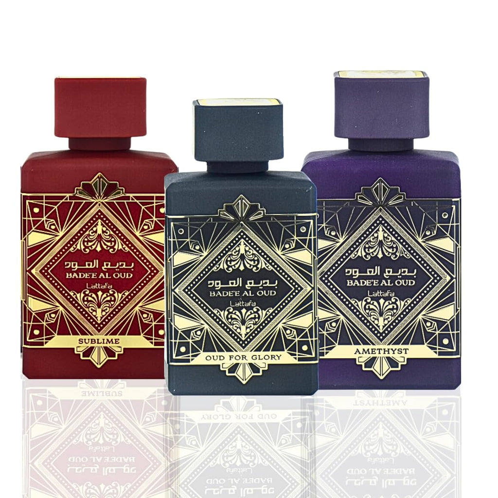 Lattafa Perfumes Bade'e Al Oud, Oud for Glory for Unisex Eau de Parfum Spray, 3.4 Ounce
