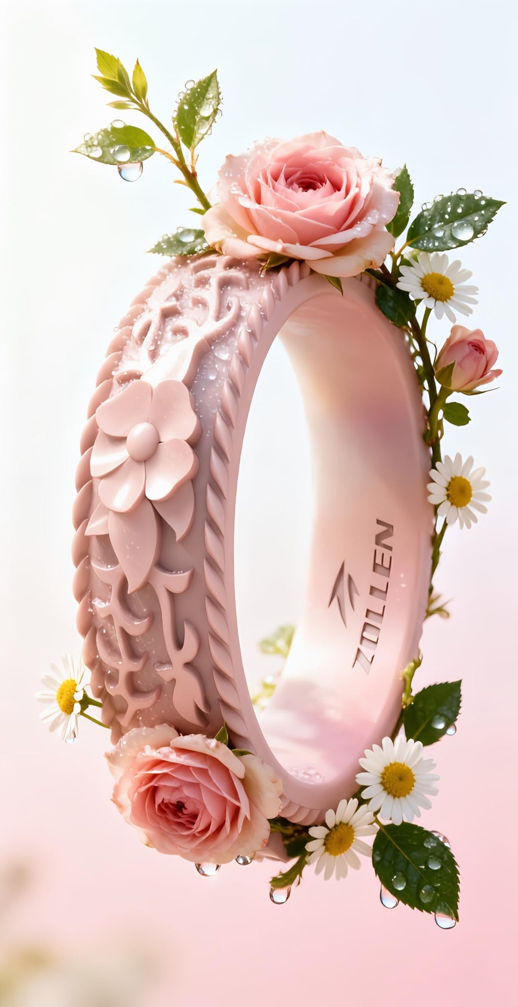 Silicone Wedding Rings for Women 1/4/7 Packs -Stackable Silicone Rubber Wedding Bands - Innovative Flower & Vine Collection