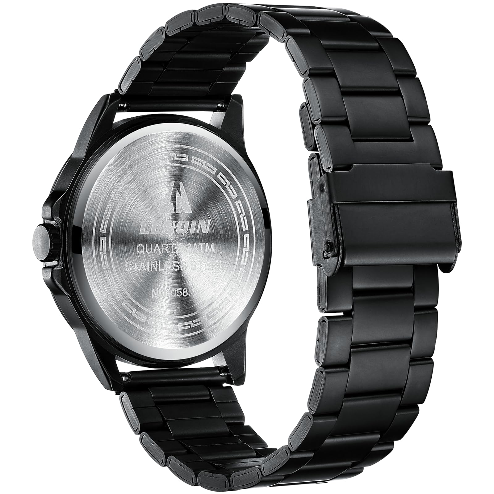 LN LENQIN Mens Watches Waterproof Stainless Steel Watch for Men Analog Quartz Fashion Business Designer Wristwatch