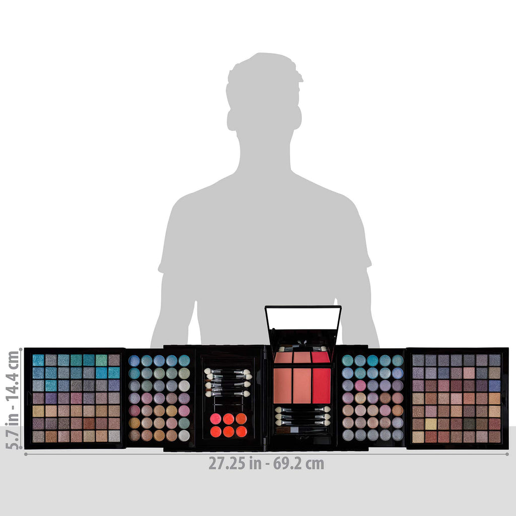 SHANY Elevated Essentials Makeup Set - All-in-One Makeup Kit with 72 Eyeshadows, 28 Lip Colors, 18 Gel Eyeliners, 10 Blushes, 1 Eye Primer, and 1 Cream Concealer
