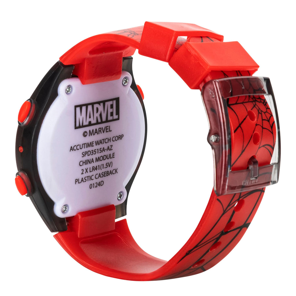 Marvel Spider-Man Kids Watches – Digital Display, Interactive Features, Adjustable Strap, Vibrant Spider-Man Graphics, Durable for Active Kids