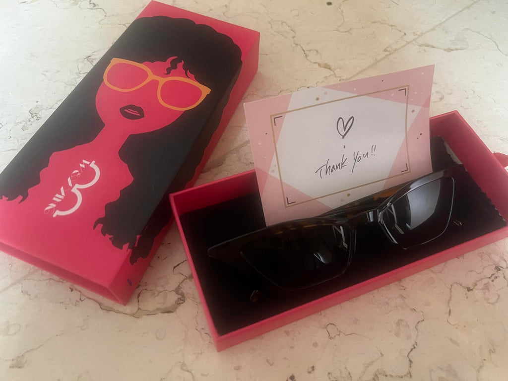 W&Y YING Small Cat Eye Sunglasses for Men and Women Skinny Retro Frame Y2K Shades Trendy Fun Fashion Glasses
