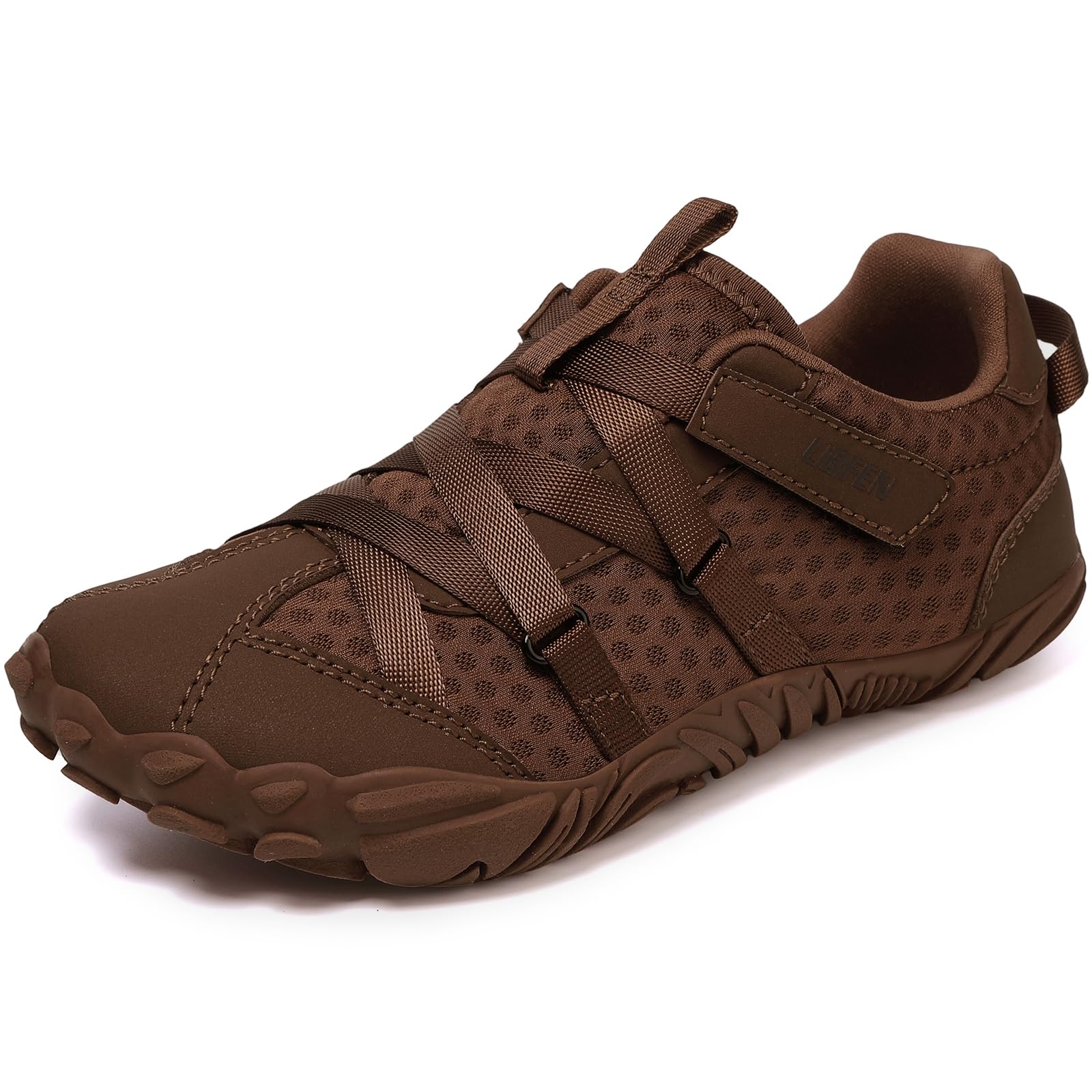 UBFEN Kids Barefoot Shoes Zero Drop Minimalist Sneakers Boys Girls - Lightweight Wide Toe Box Running School Shoes with Hook Loop