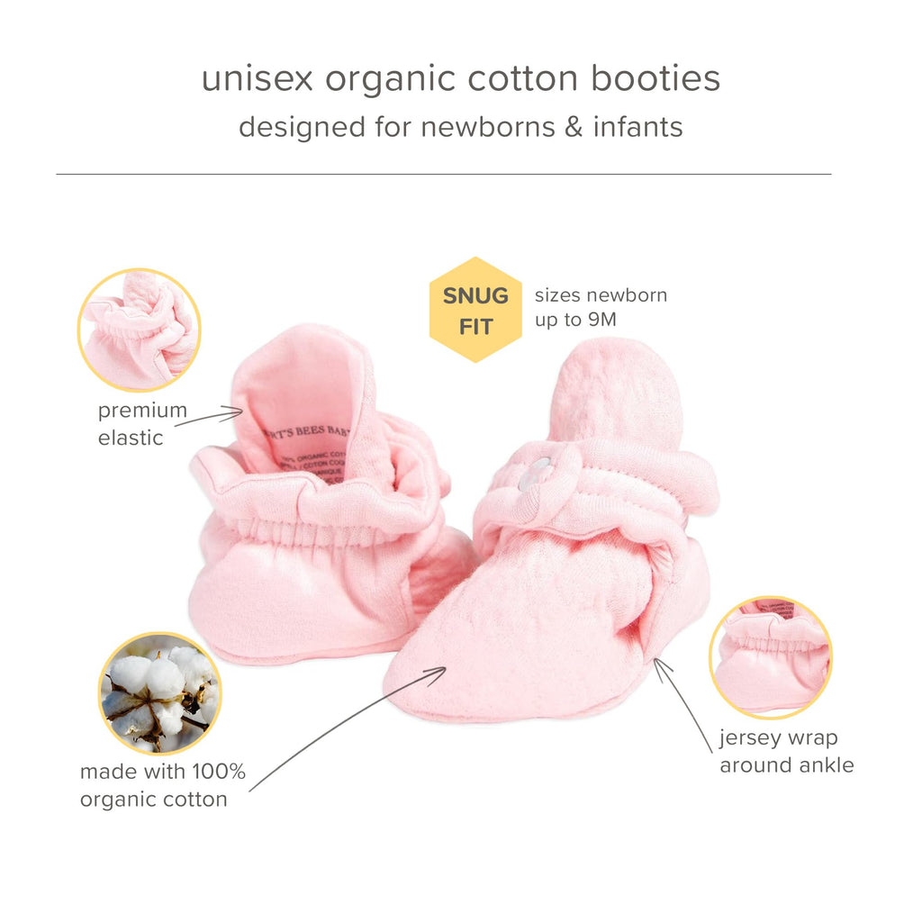 Burt's Bees Baby Unisex Baby Booties