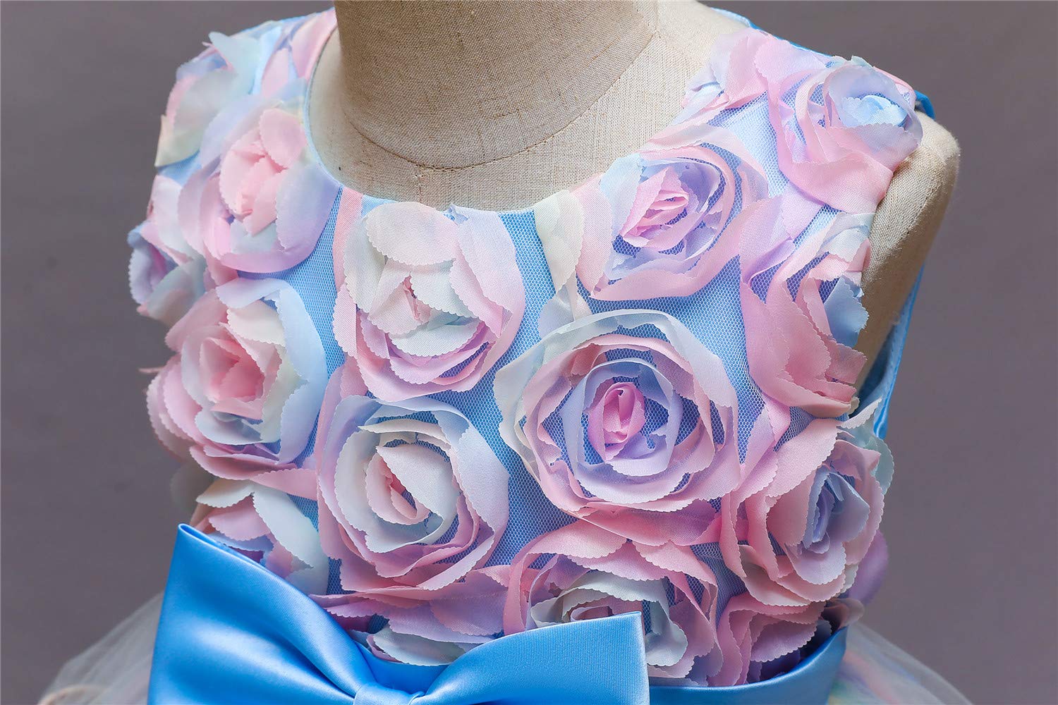 NNJXD Flower Girl Dress Kids Ruffles Lace Party Wedding Dresses