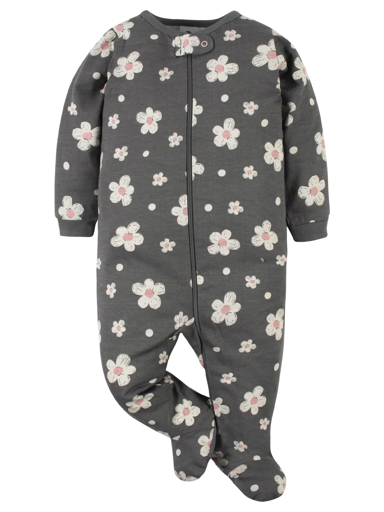 Gerber Baby-Girls 4 Pack Sleep 'N Play Footie