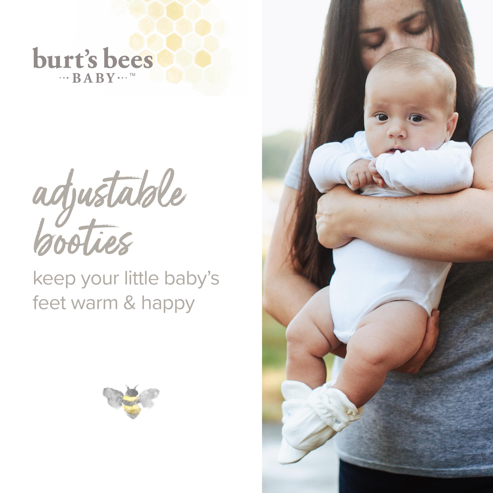 Burt's Bees Baby Unisex Baby Booties