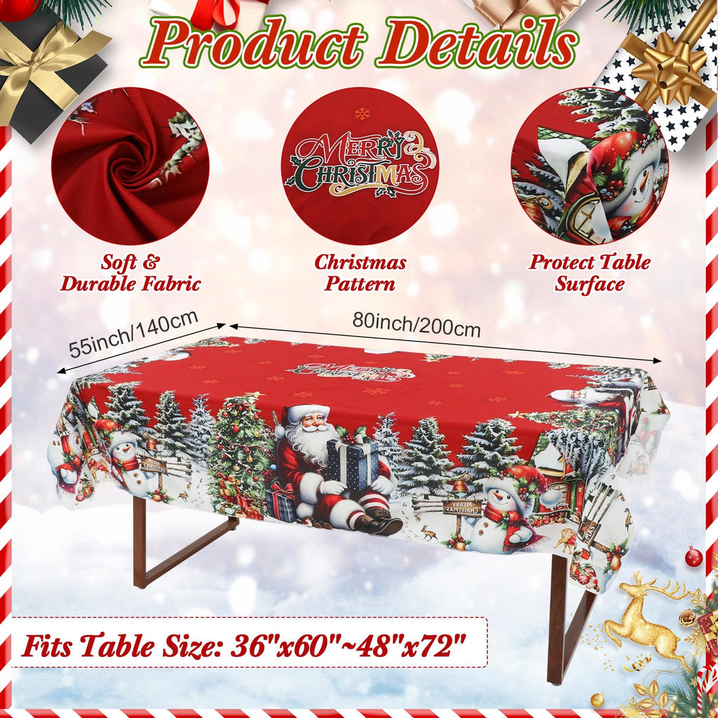 7 Pcs Sunflower Chair Covers and Tablecloth Set 60 x 84 Inch Waterproof Stain Rectangular Table Cover with Stretchable Removable Chair Slipcovers for Dining Room Kitchen Patio Summer Parties
