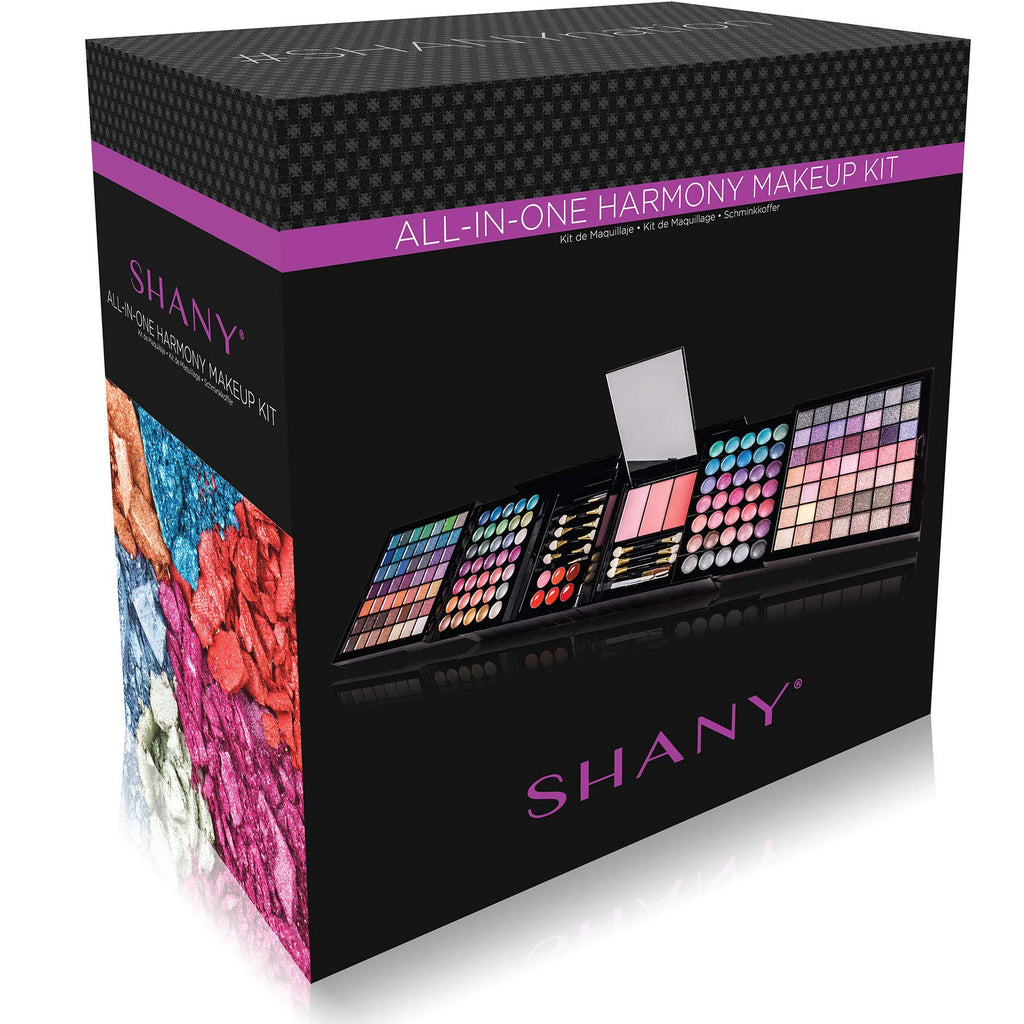 SHANY Elevated Essentials Makeup Set - All-in-One Makeup Kit with 72 Eyeshadows, 28 Lip Colors, 18 Gel Eyeliners, 10 Blushes, 1 Eye Primer, and 1 Cream Concealer