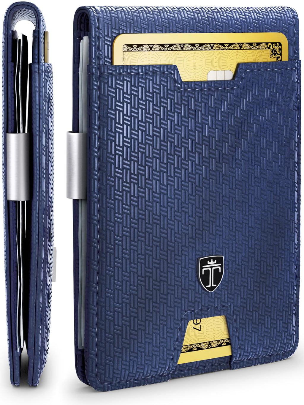 TRAVANDO Mens Wallet with Money Clip AUSTIN RFID Blocking Bifold Credit Card Holder for Men with Gift Box