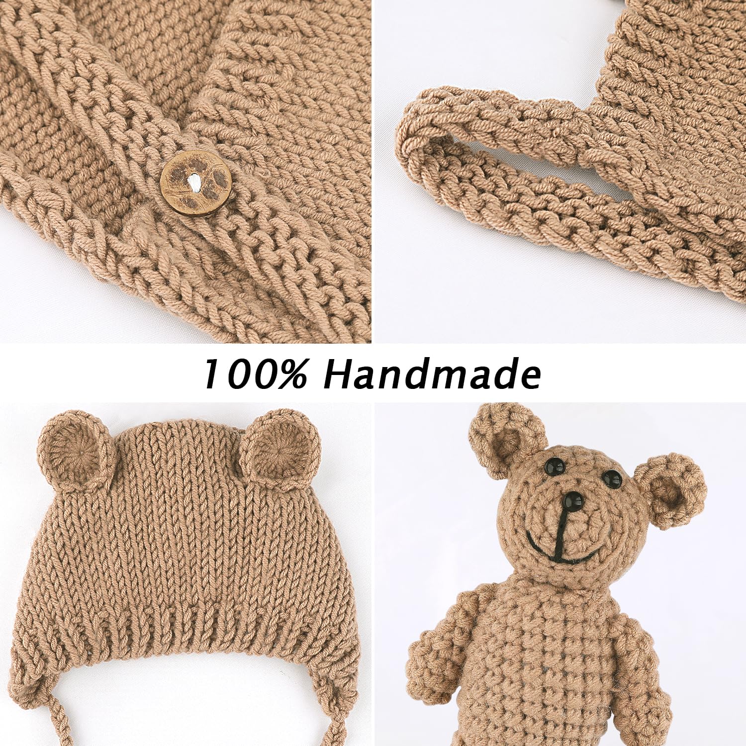 BLUETOP Cute Newborn Photography Outfits Boys Girls Baby Costume Set