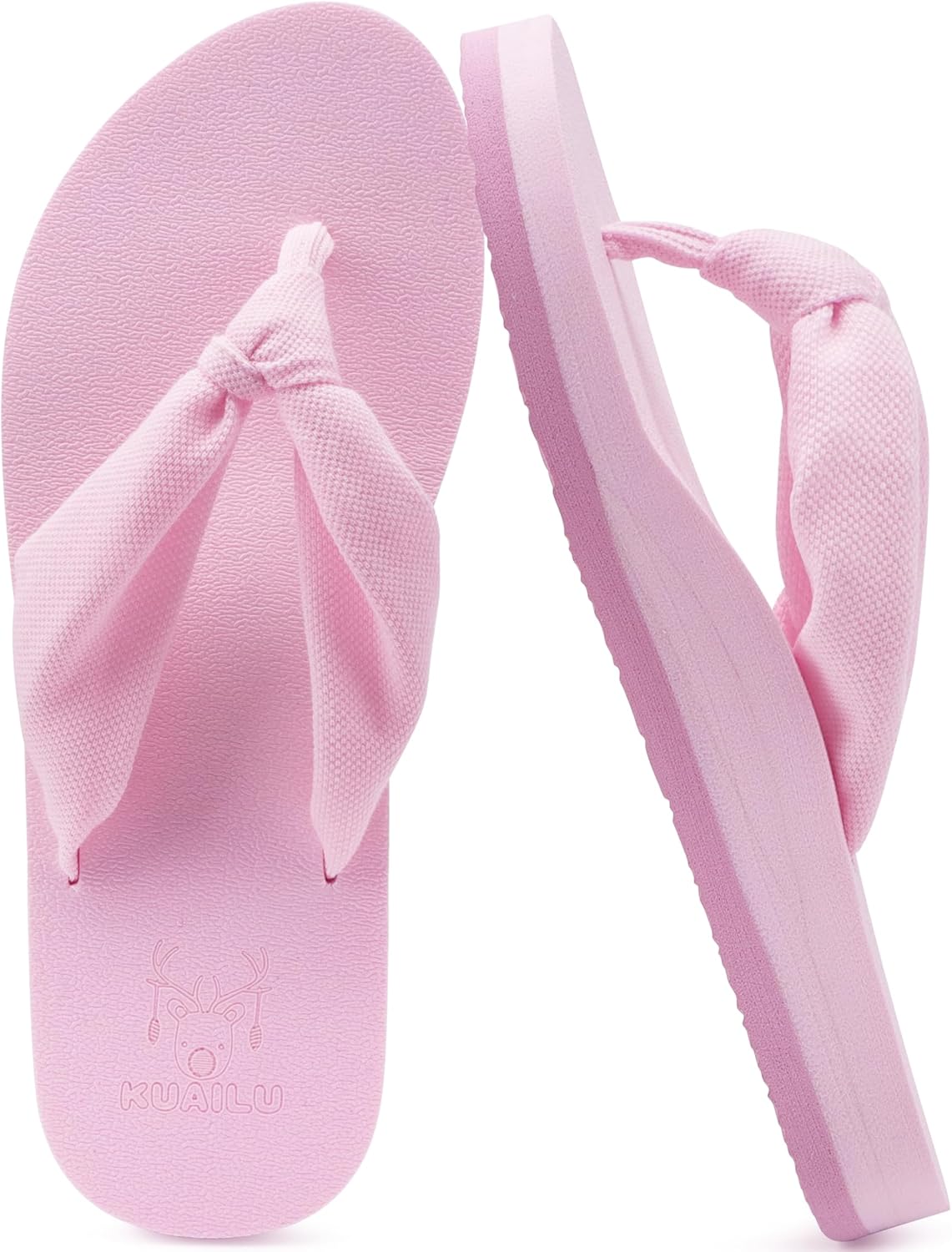 KuaiLu Flip Flops for Women with Arch Support Yoga Mat Comfortable Summer Beach Walking Thong Cushion Sandals Slip On Indoor Outdoor