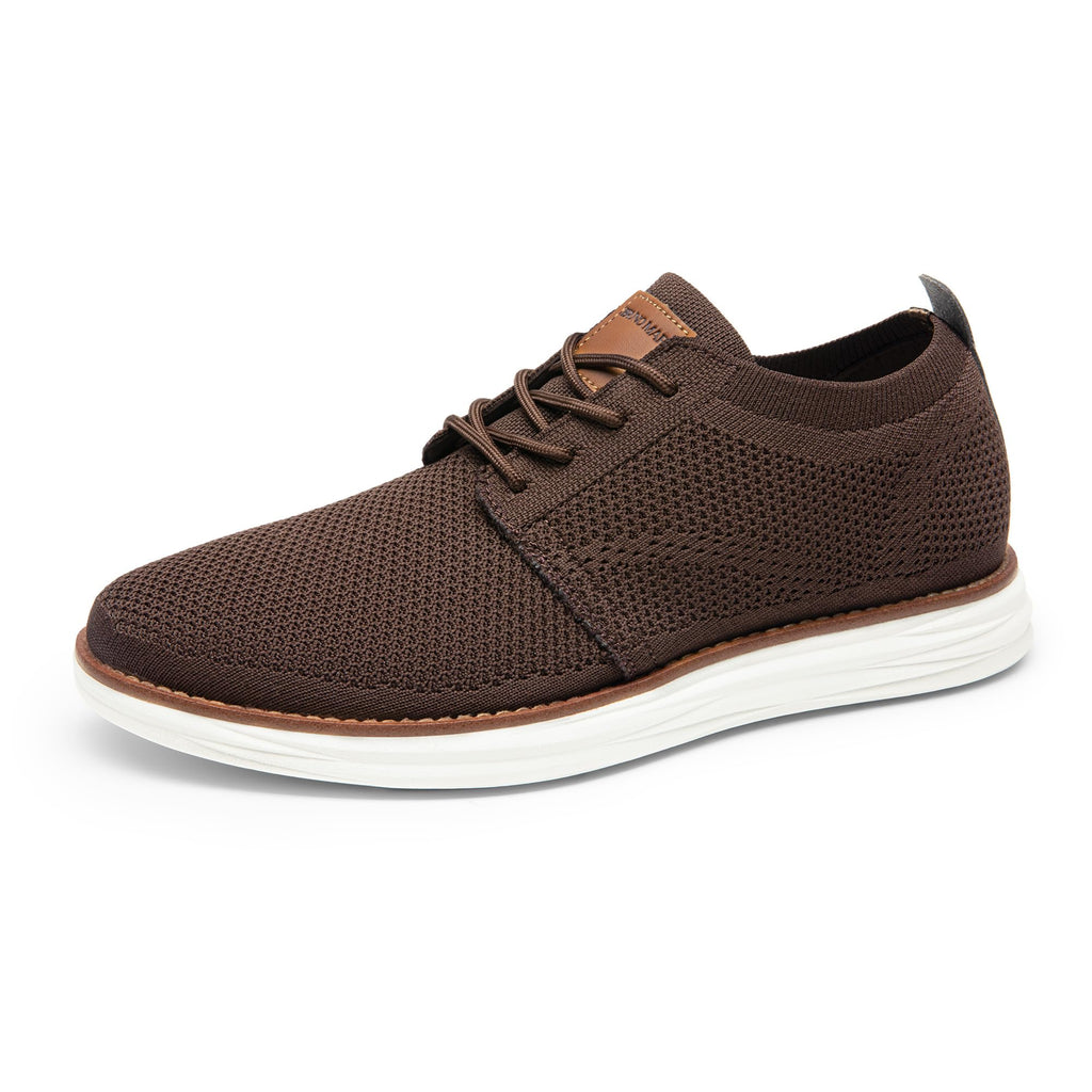 Bruno Marc Men's KnitFlex Breeze Mesh Sneakers Oxfords Lace-Up Lightweight Casual Walking Shoes