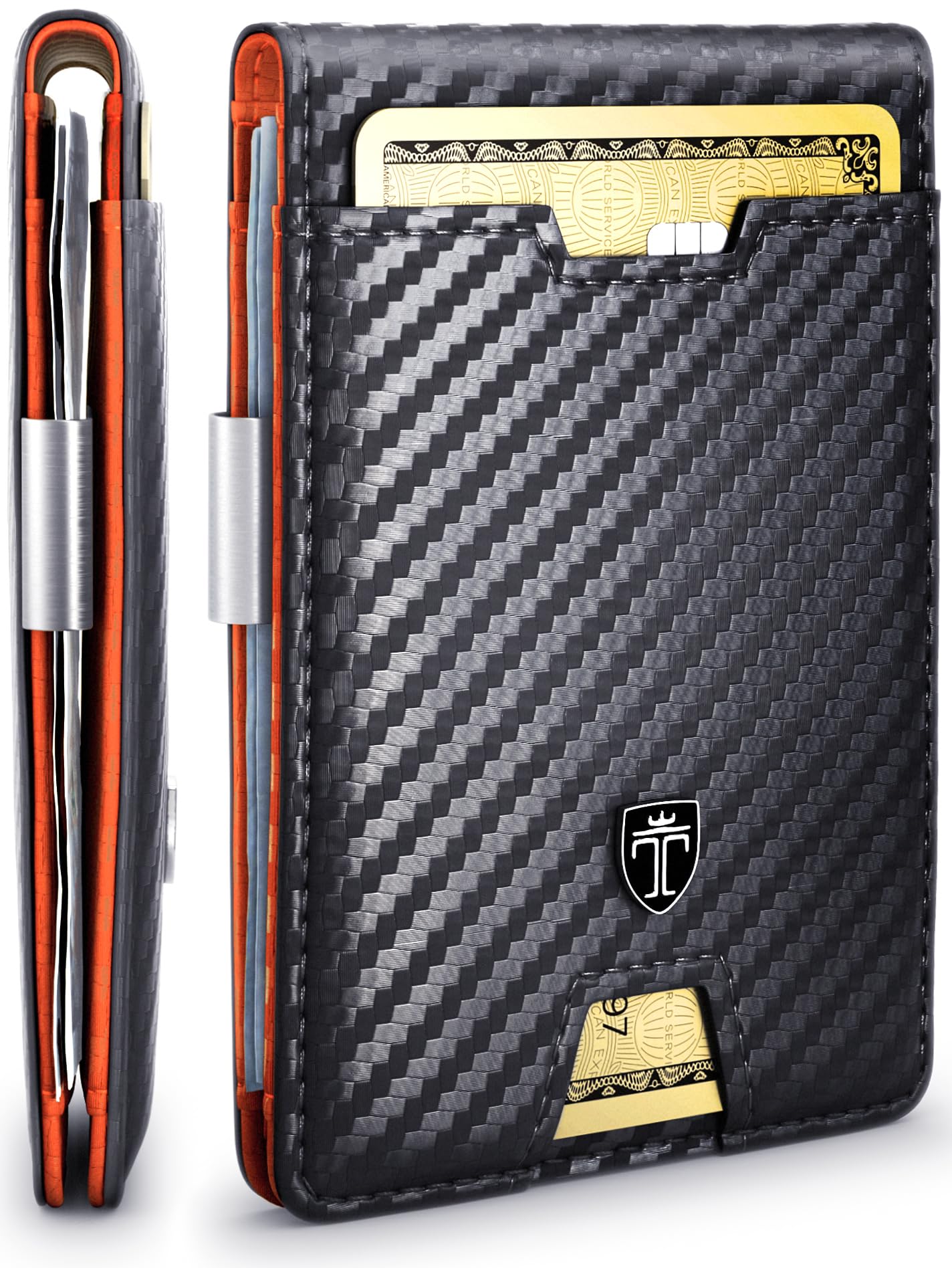 TRAVANDO Mens Wallet with Money Clip AUSTIN RFID Blocking Bifold Credit Card Holder for Men with Gift Box