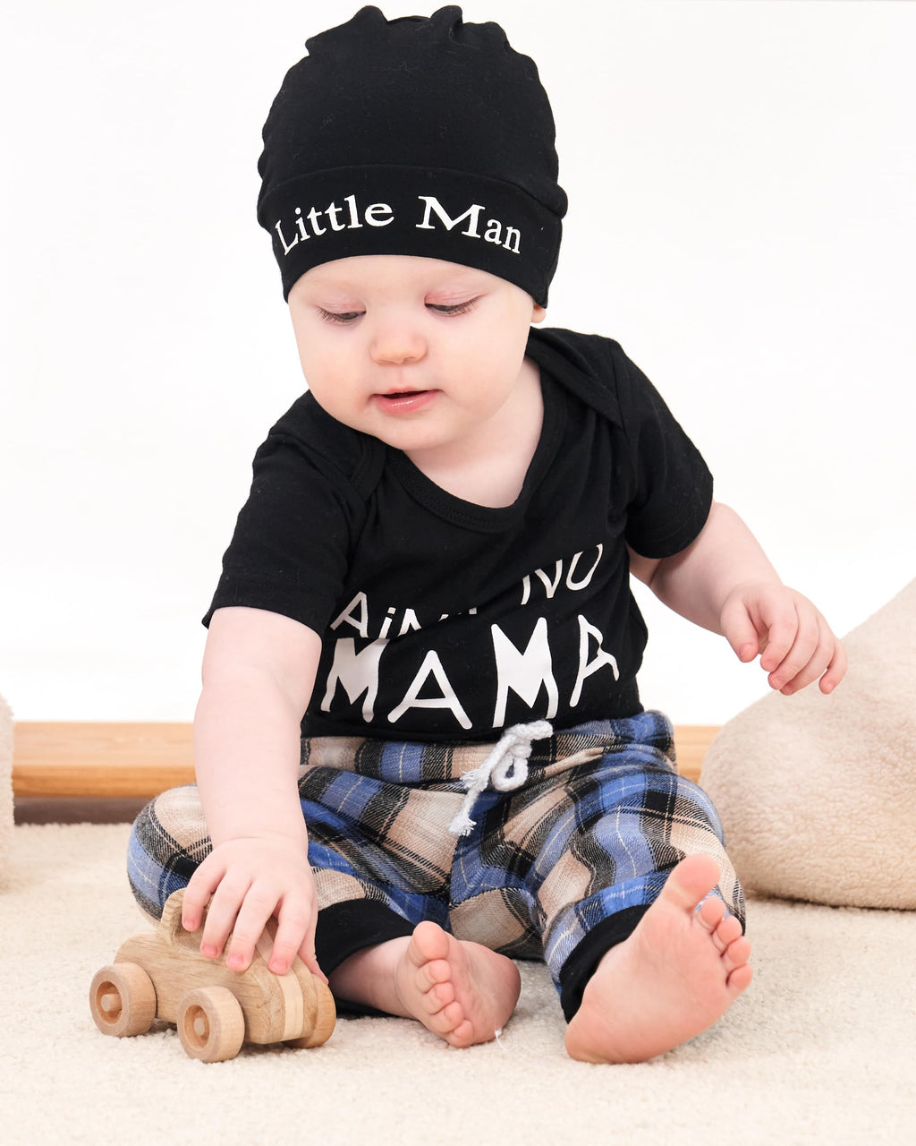 Renotemy Newborn Infant Baby Boy Clothes Outfits New to The Crew Outfits Long Pants Toddler Baby Boy Clothes Set