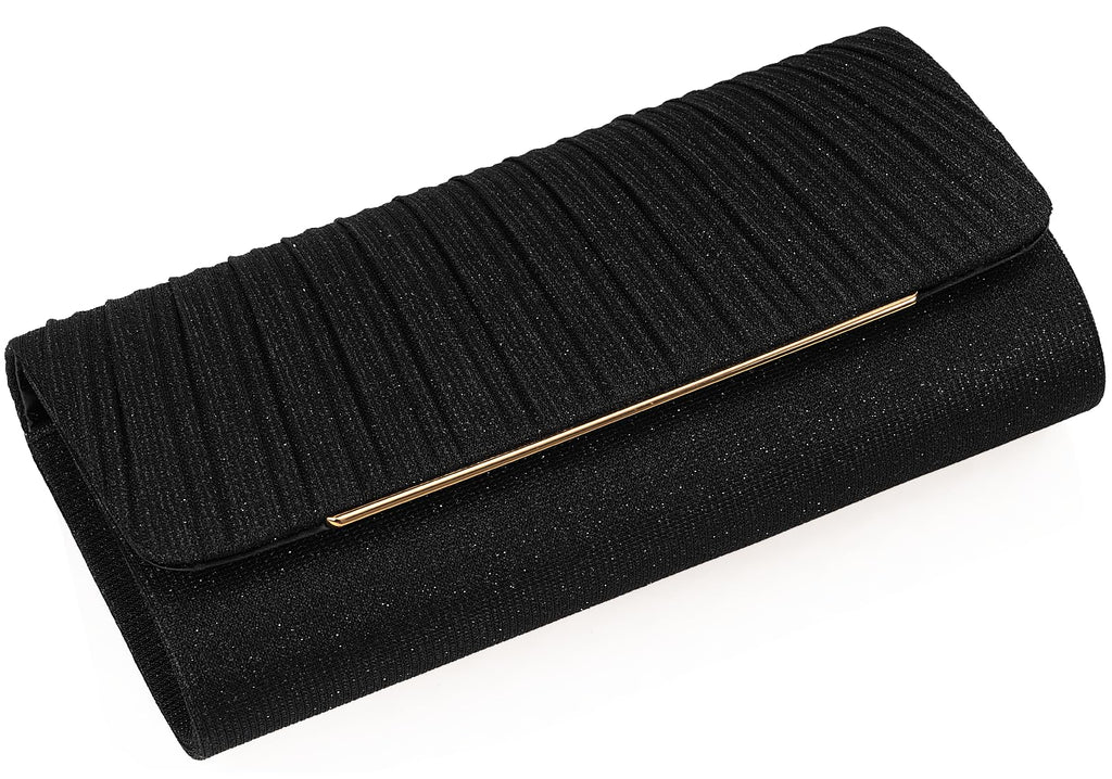 Women's Sparkling Evening Clutch Purse-Glitter Handbag with Detachable Strap for Weddings, Prom, Cocktail Parties