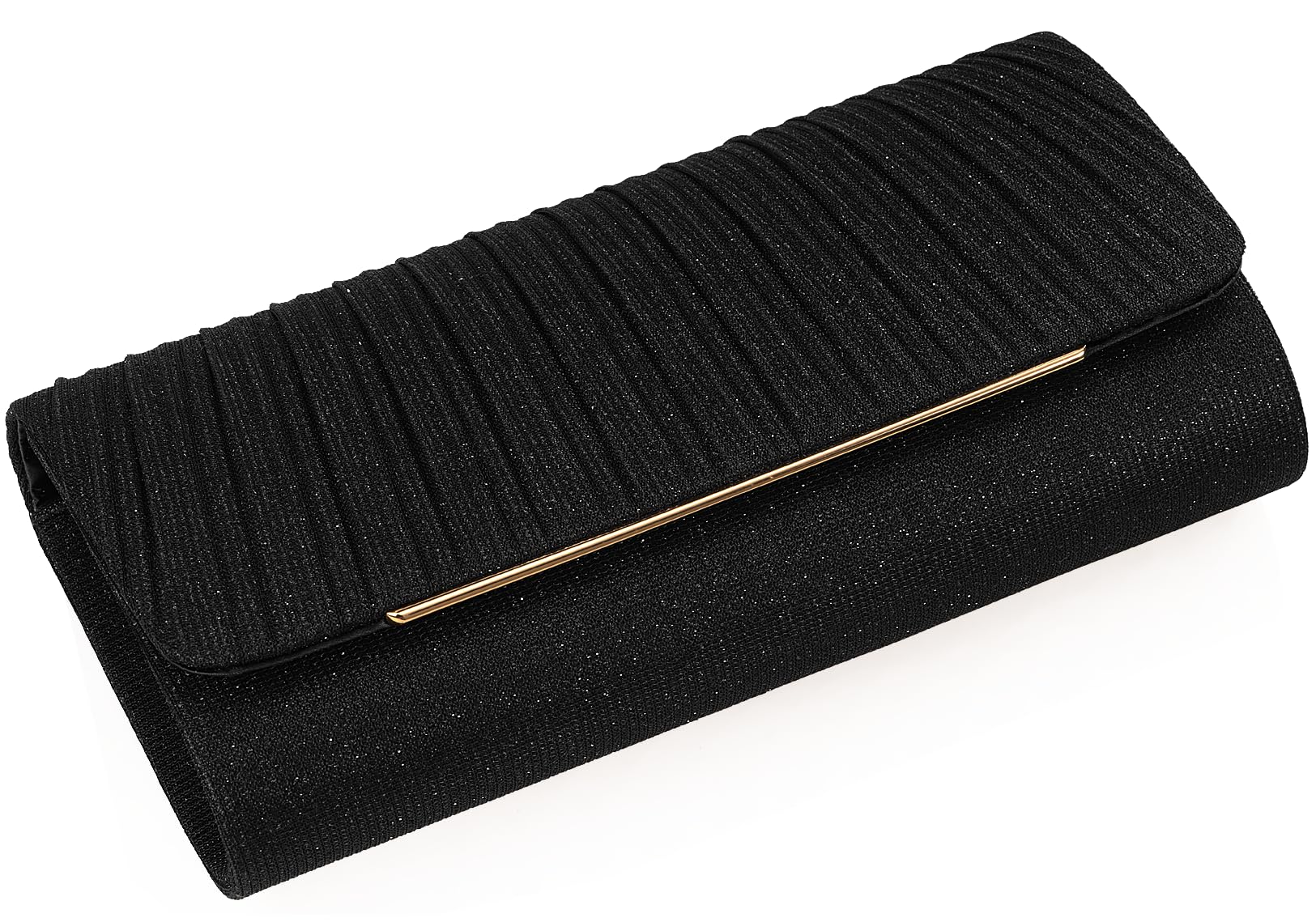 Women's Sparkling Evening Clutch Purse-Glitter Handbag with Detachable Strap for Weddings, Prom, Cocktail Parties