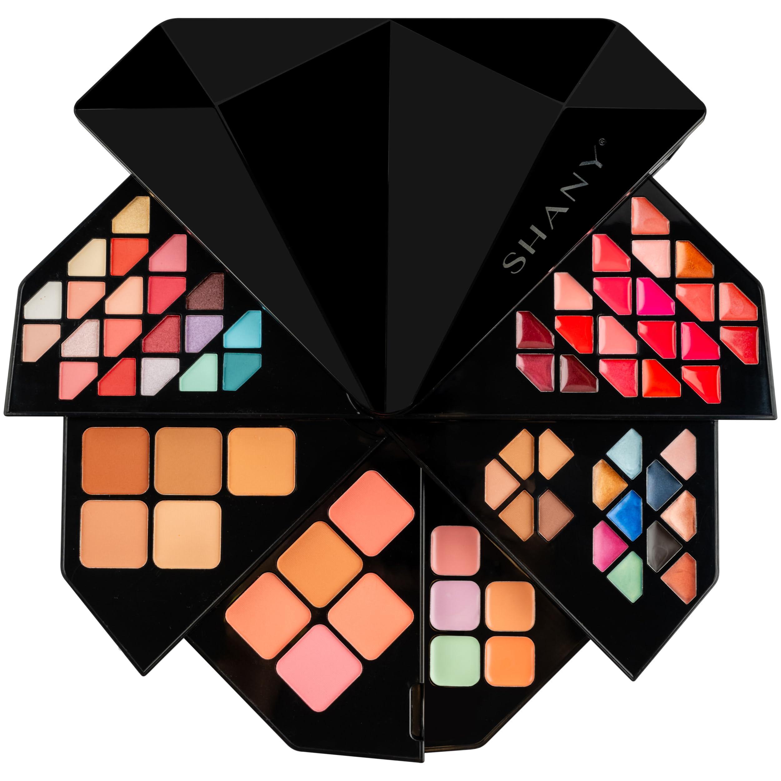 SHANY Elevated Essentials Makeup Set - All-in-One Makeup Kit with 72 Eyeshadows, 28 Lip Colors, 18 Gel Eyeliners, 10 Blushes, 1 Eye Primer, and 1 Cream Concealer