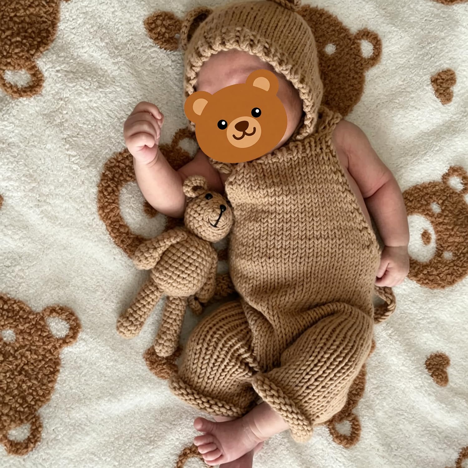 BLUETOP Cute Newborn Photography Outfits Boys Girls Baby Costume Set