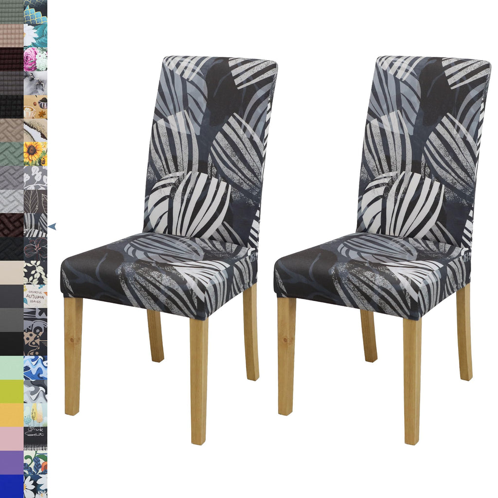 BIETYONE Stretch Dining Chair Covers Set of 6, Soft Removable Washable Kitchen Parsons Chair Slipcovers, High Elastic Seat Protector for Home Hotel Banquet