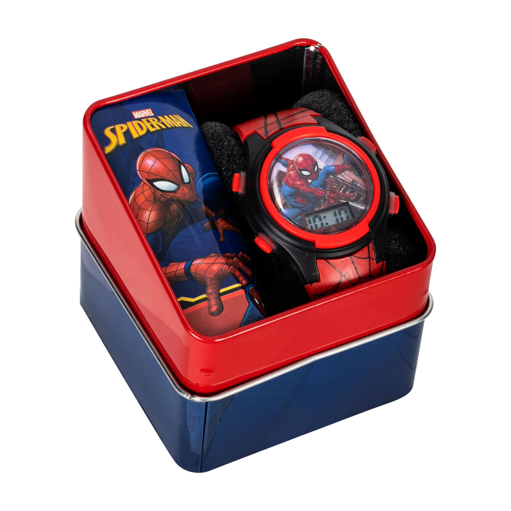 Marvel Spider-Man Kids Watches – Digital Display, Interactive Features, Adjustable Strap, Vibrant Spider-Man Graphics, Durable for Active Kids