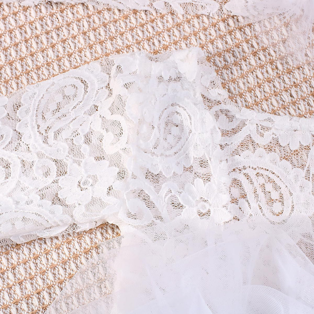 Newborn Photography Outfits Girl Baby Photography Props Lace Romper with Headress Newborn Outfits Girls Photo Props