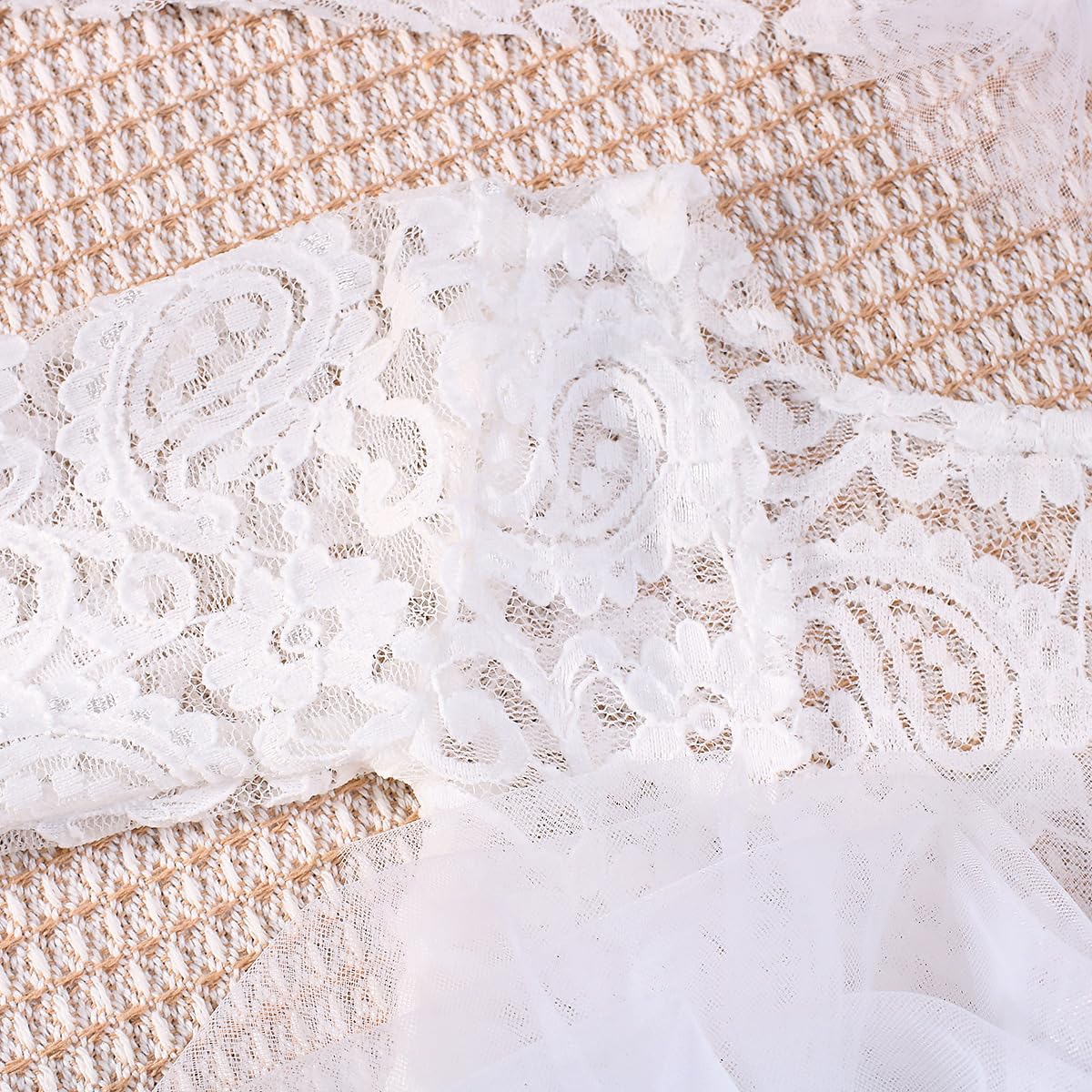 Newborn Photography Outfits Girl Baby Photography Props Lace Romper with Headress Newborn Outfits Girls Photo Props