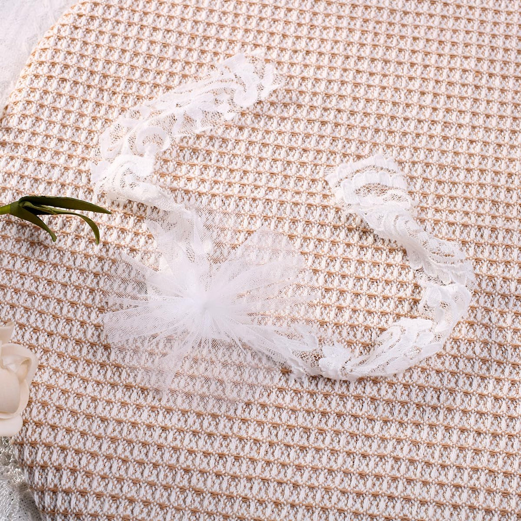 Newborn Photography Outfits Girl Baby Photography Props Lace Romper with Headress Newborn Outfits Girls Photo Props