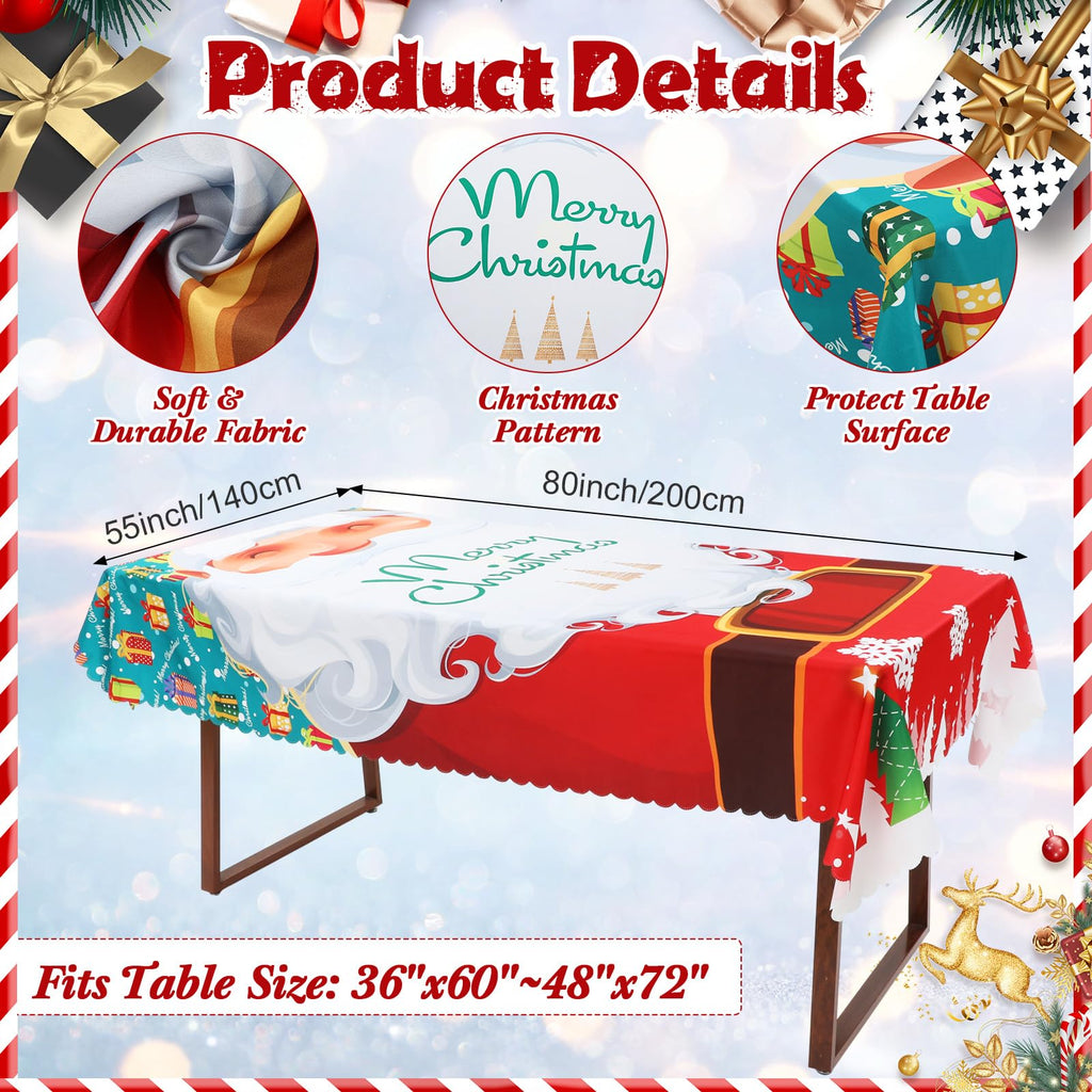 7 Pcs Sunflower Chair Covers and Tablecloth Set 60 x 84 Inch Waterproof Stain Rectangular Table Cover with Stretchable Removable Chair Slipcovers for Dining Room Kitchen Patio Summer Parties
