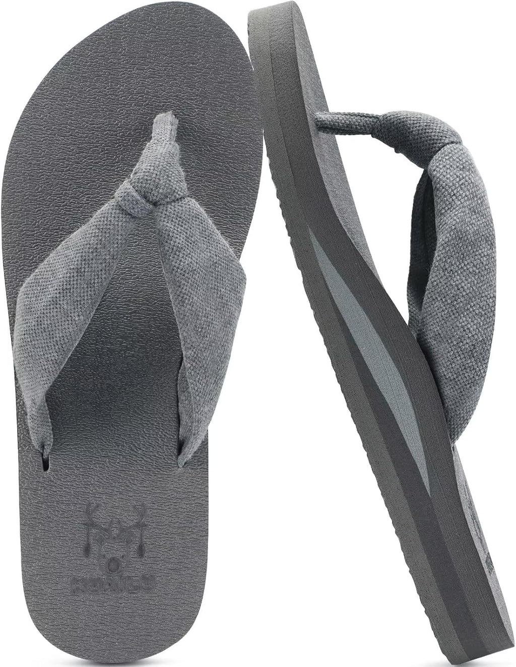 KuaiLu Flip Flops for Women with Arch Support Yoga Mat Comfortable Summer Beach Walking Thong Cushion Sandals Slip On Indoor Outdoor