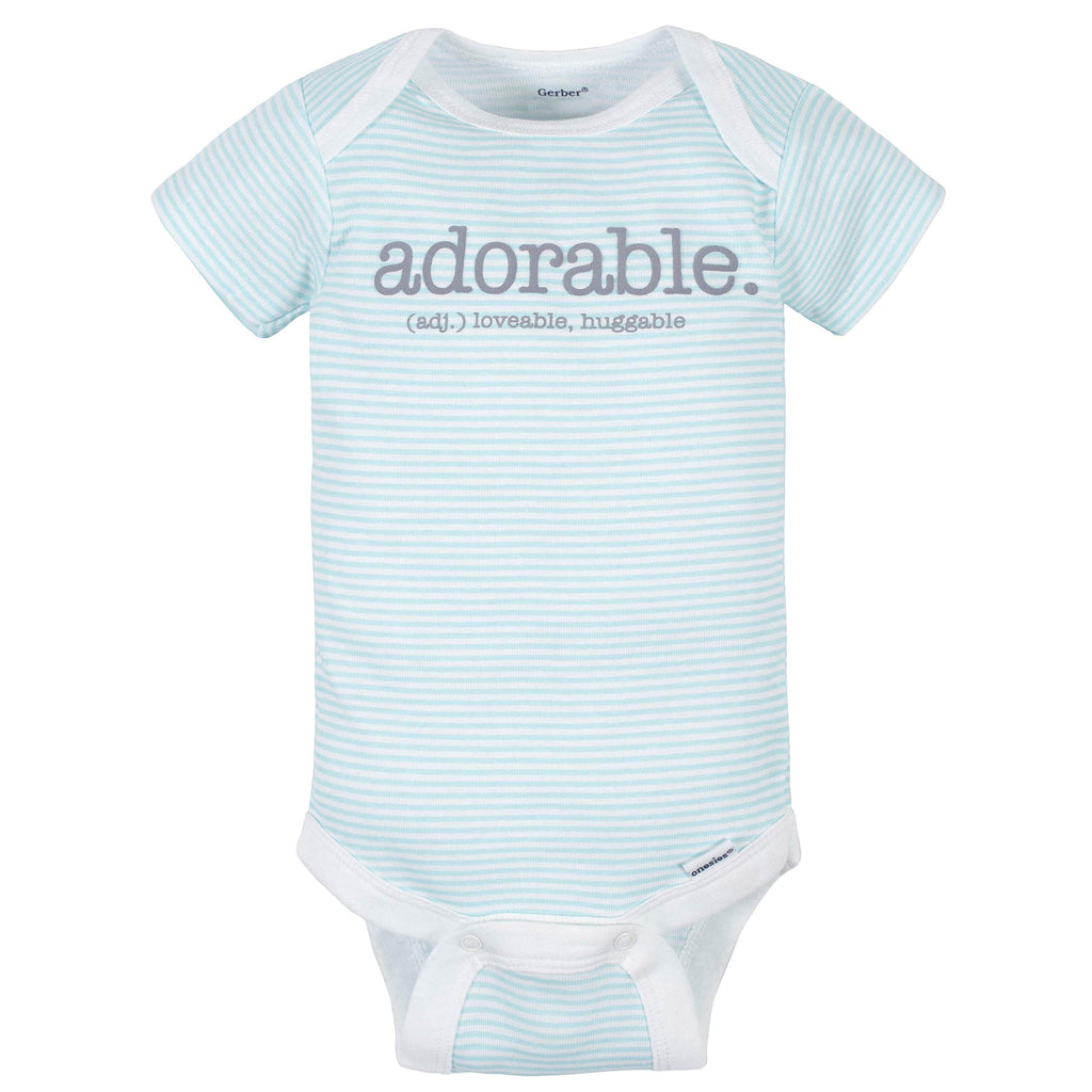 Gerber Unisex-Baby 8-pack Short Sleeve Onesies Bodysuits