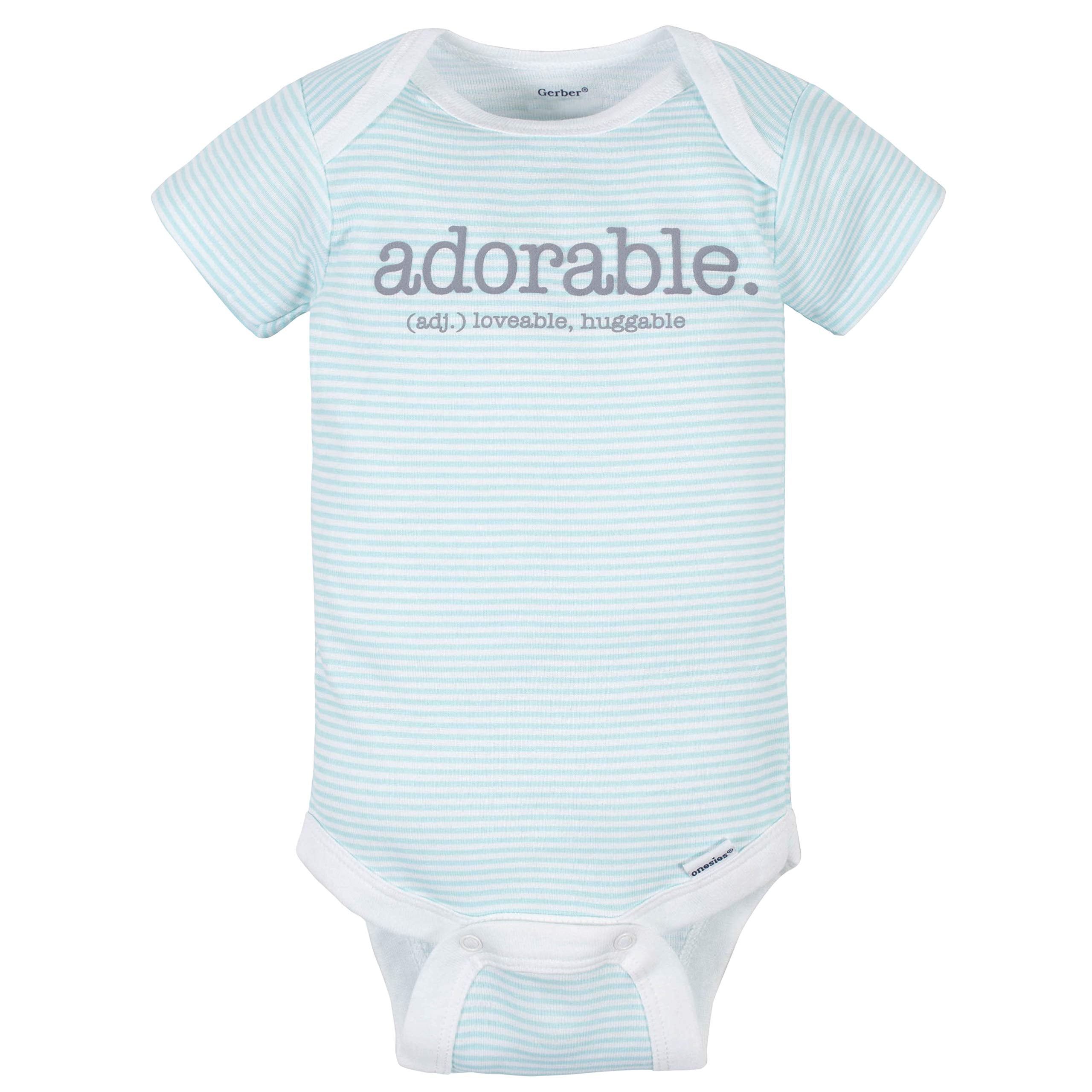 Gerber Unisex-Baby 8-pack Short Sleeve Onesies Bodysuits
