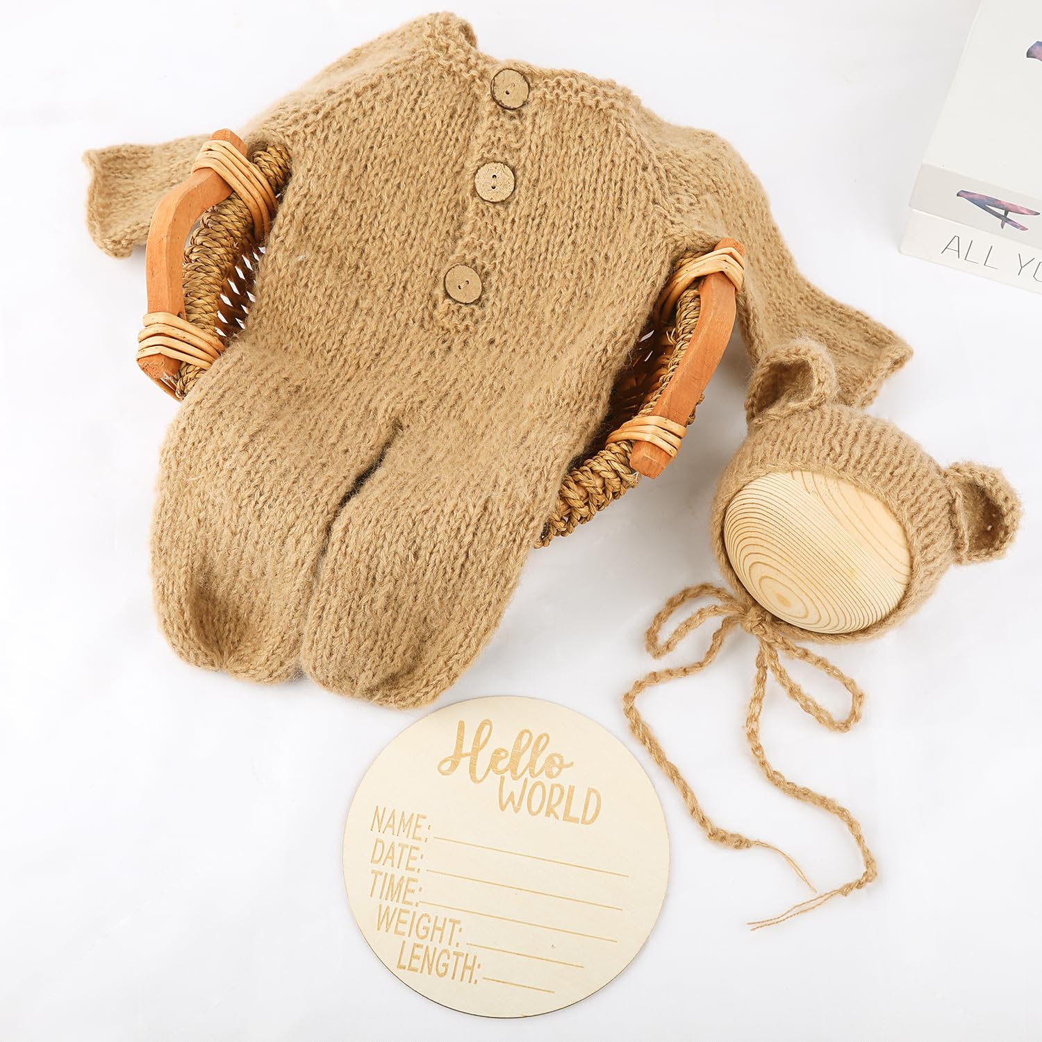 BLUETOP Cute Newborn Photography Outfits Boys Girls Baby Costume Set