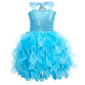 Suppromo Tutu Dress for Girls Sparkly Sequin Tulle Princess Birthday Party Prom Outfit Toddler Girls Sneaker Ball Gown Dress