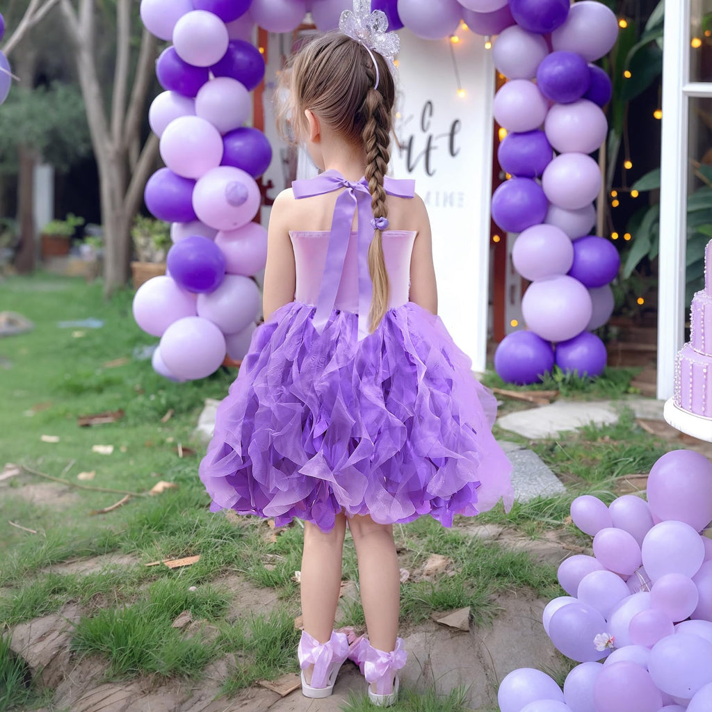 Suppromo Tutu Dress for Girls Sparkly Sequin Tulle Princess Birthday Party Prom Outfit Toddler Girls Sneaker Ball Gown Dress