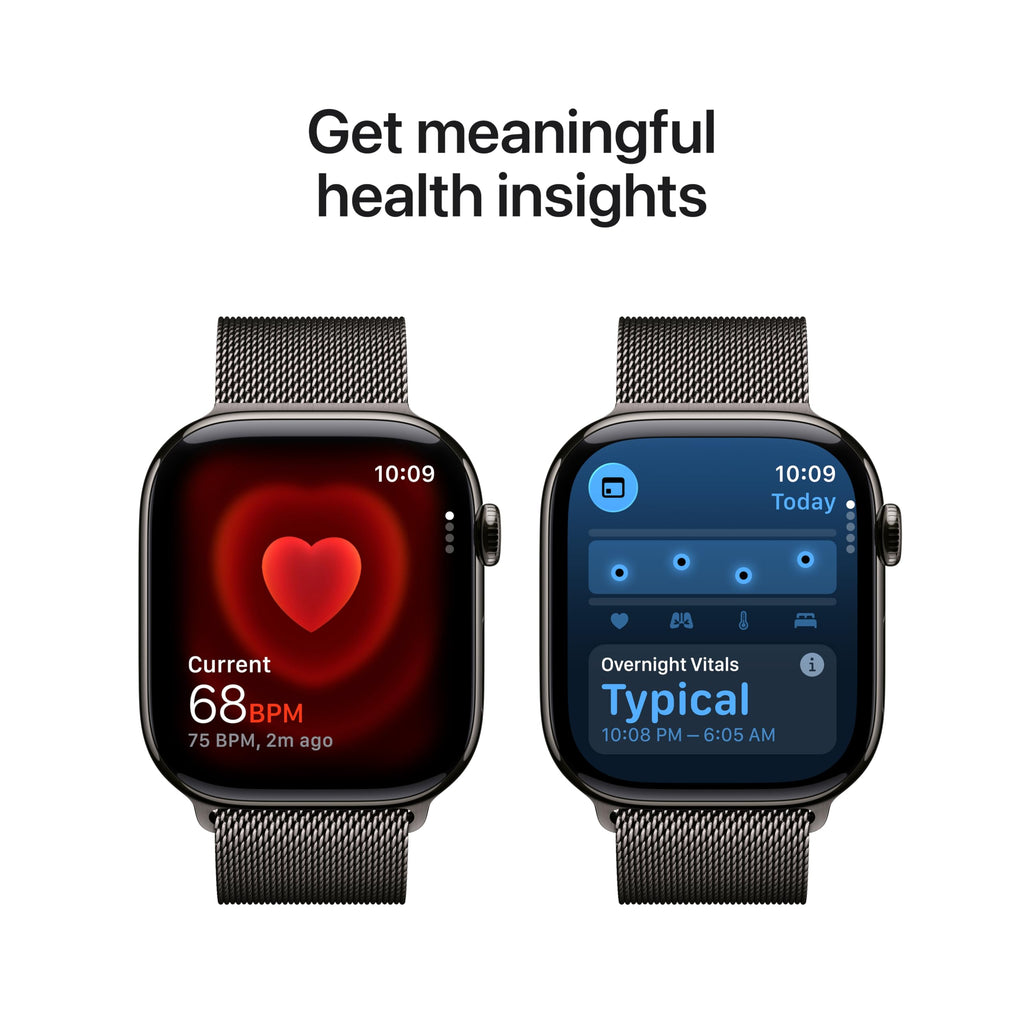 Apple Watch Series 11 [GPS + Cellular 42mm] Smartwatch with Rose Gold Aluminum Case w Light Blush Sport Band - S/M. Sleep Score, Fitness Tracker, Health Monitoring, Always-On Display, Water Resistant