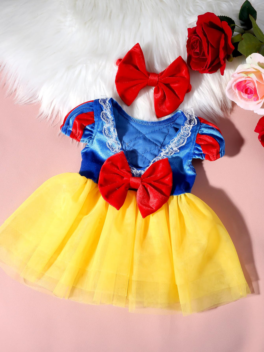 Ylsteed Newborn Photography Outfits Girls Newborn Photography Props Baby Girls Lace Romper with Tulle Skirt Infant Photo shoot Outfits Photo Props