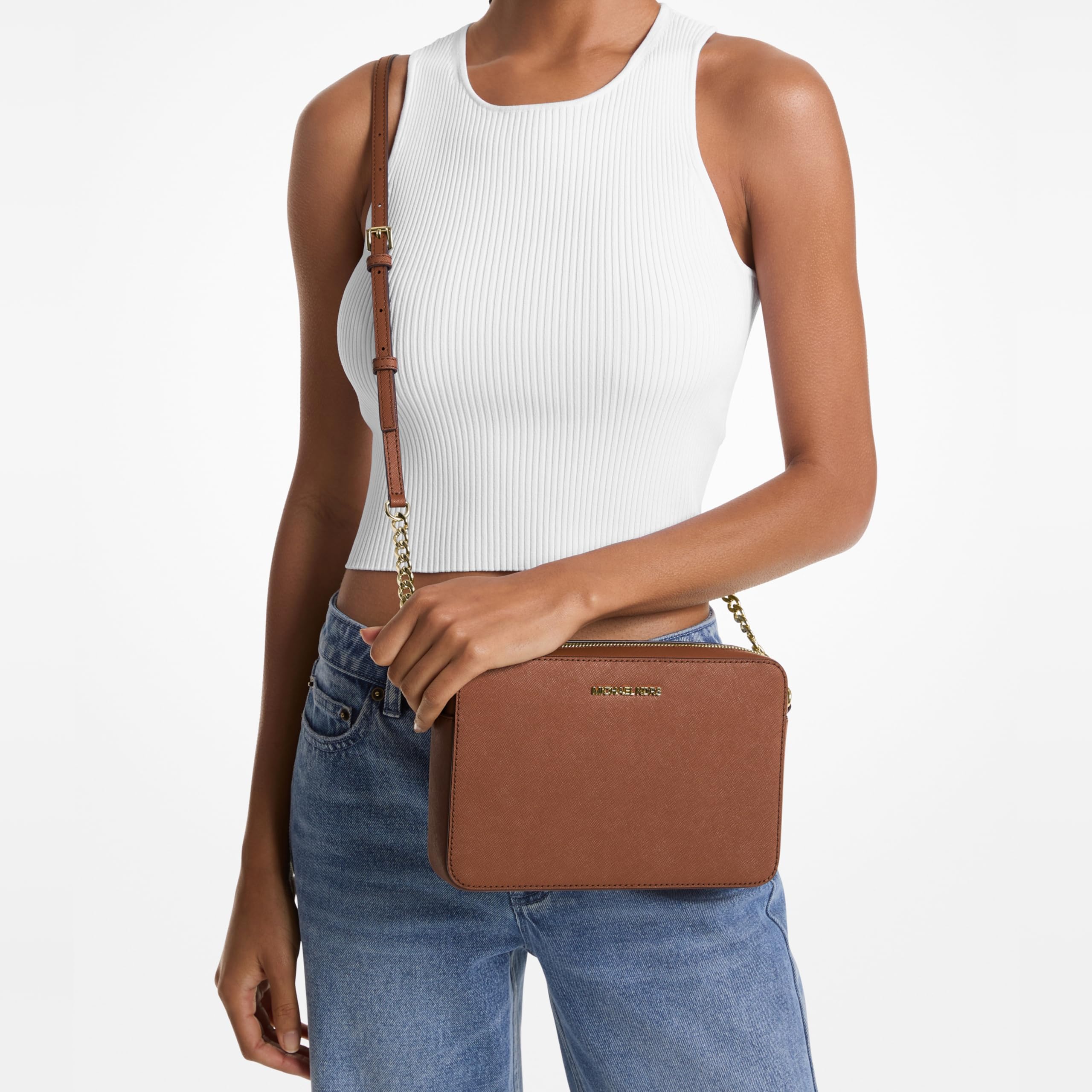 Michael Kors Women's Jet Set Large Crossbody Bag