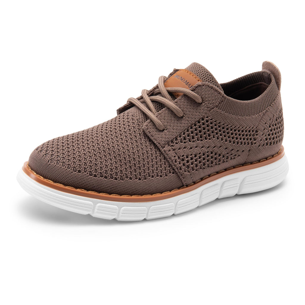 Bruno Marc Boy's Mesh Sneakers Oxfords Casual Dress Lace-Up Lightweight Walking Shoes