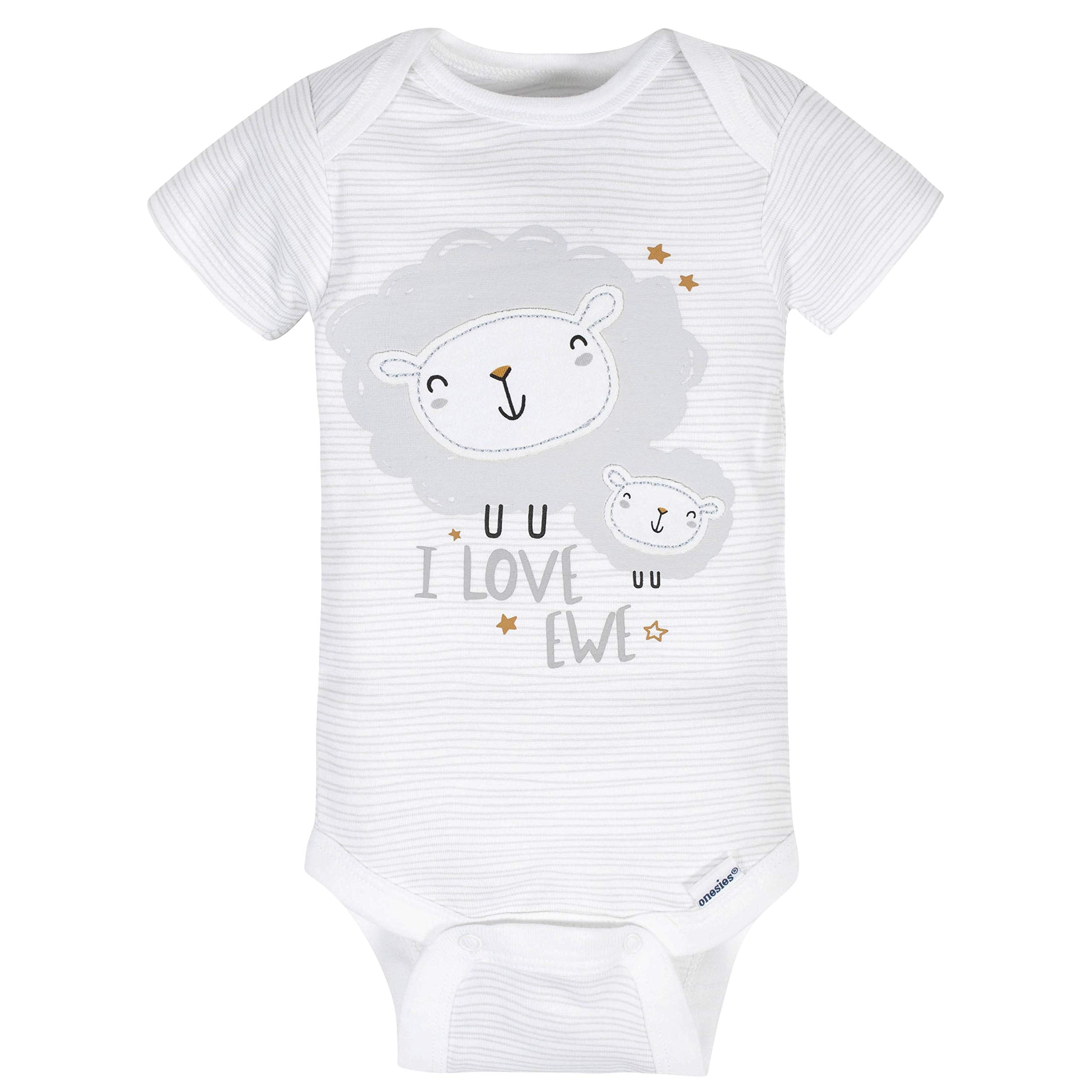 Gerber Unisex-Baby 8-pack Short Sleeve Onesies Bodysuits
